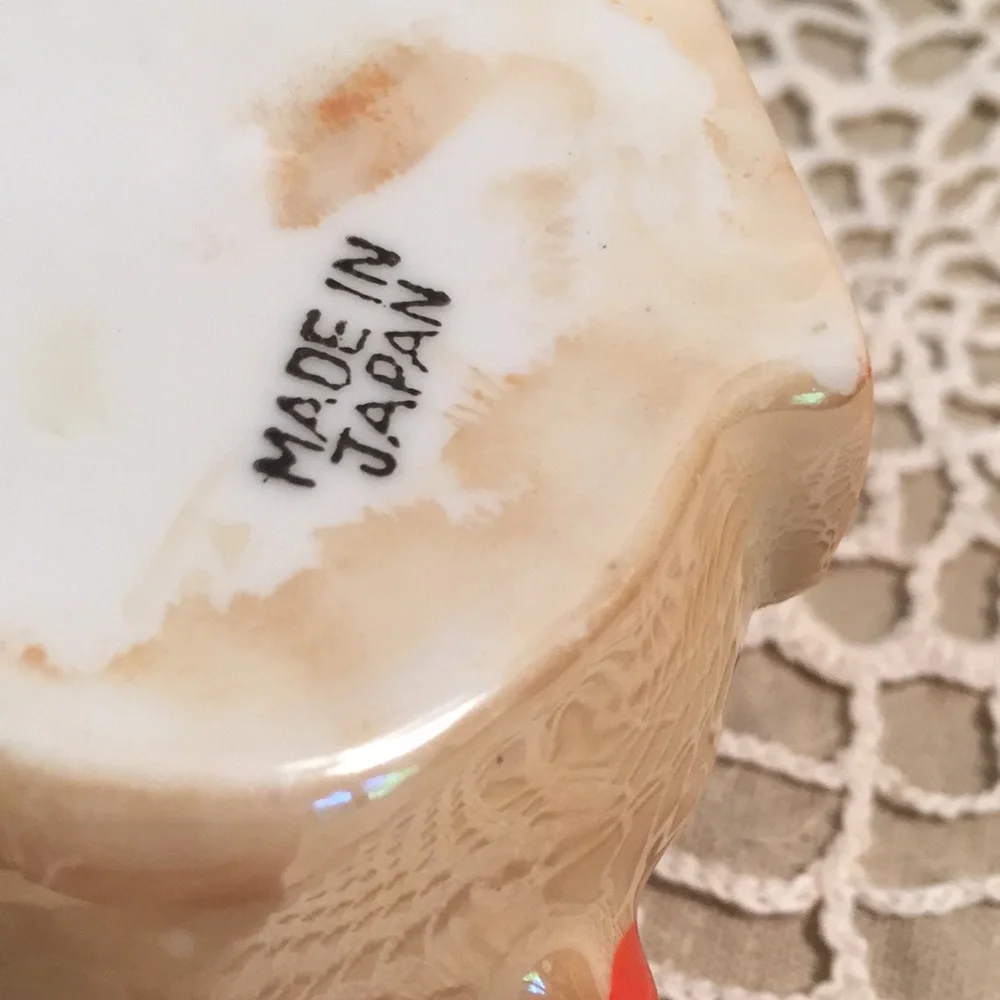 Vintage Lustreware Owl Trinket Dish Japan - Picture 3 of 12